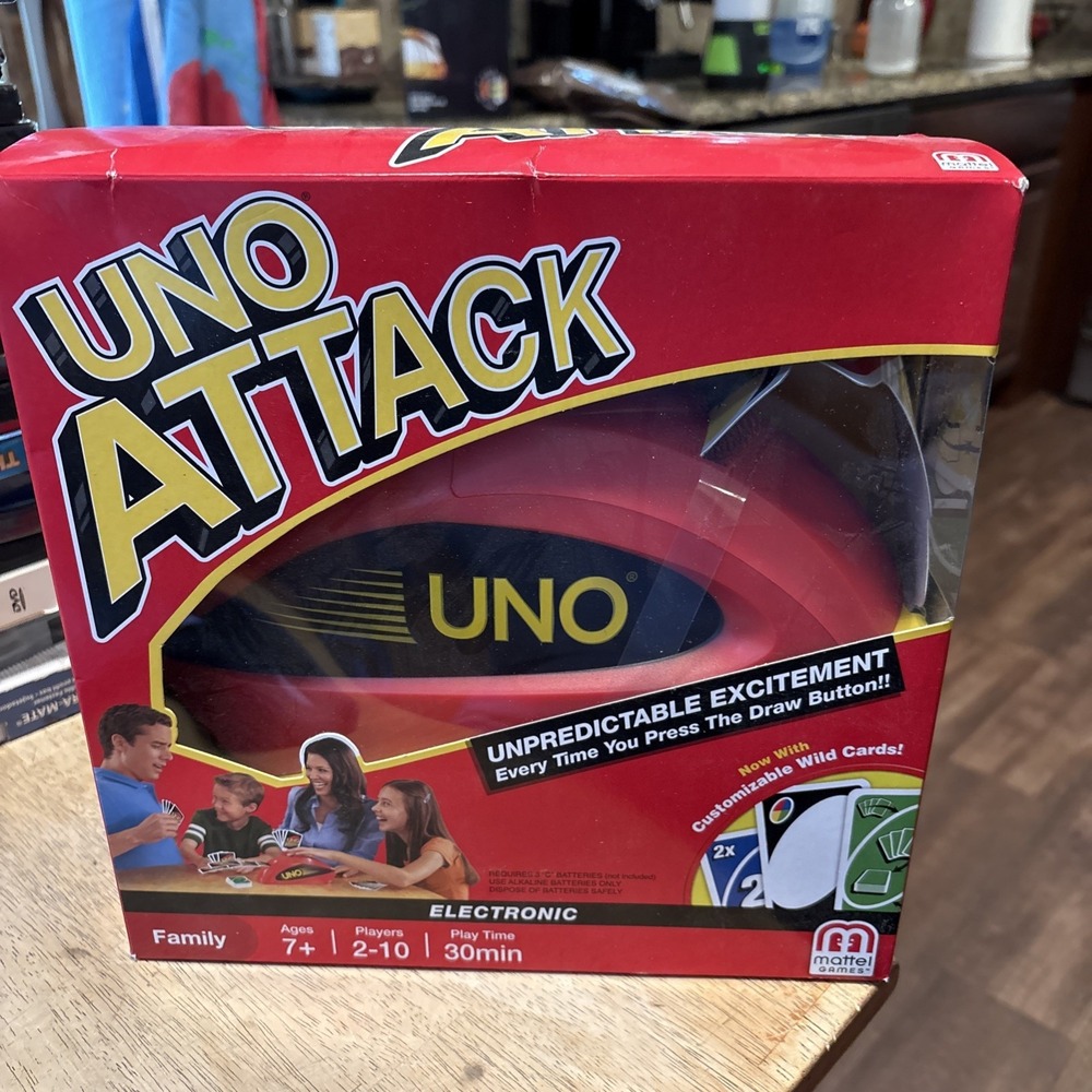 Mattel UNO Attack Electronic Card Game 2017 T8219 Family Strategy 2-10 Players